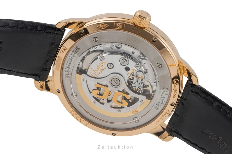 Glashütte Sixties 18 ct red gold automatic men's watch 2-39-47-01-01-04 LP: 18200EUR [2506753]