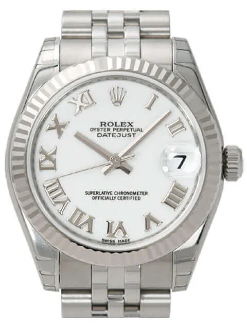 Rolex Oyster Datejust 31 178274 Weiß R Jubile-Band