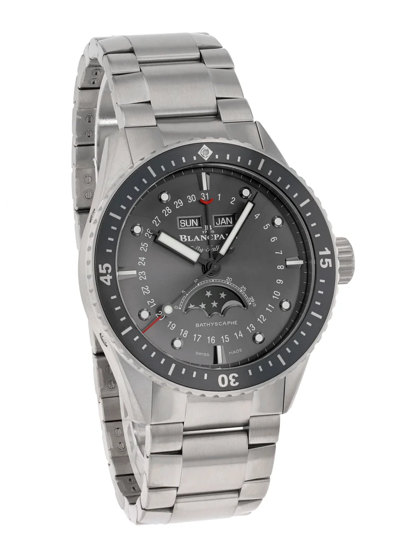 Blancpain Fifty Fathoms Bathyscaphe Quantième Complet Phase de Lune
