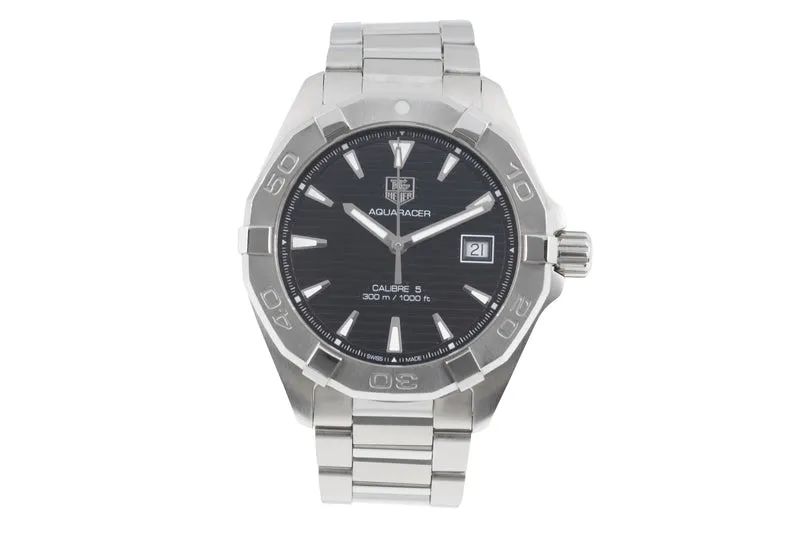 Tag Heuer Aquaracer steel automatic men's watch WAY2110 LP: 7300EUR [2506041]