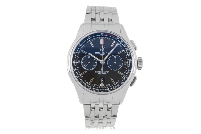 Breitling Premier chronograph steel automatic men's watch AB0118 LP: 9000EUR [2506139]