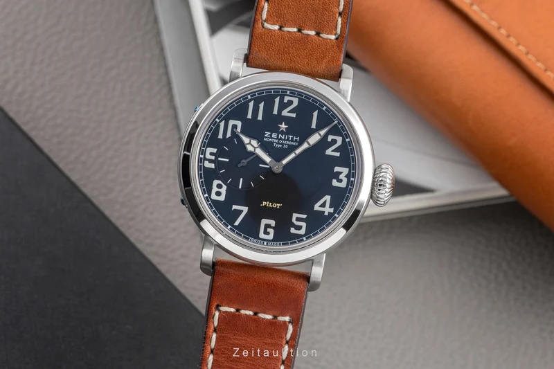 Zenith Pilot steel automatic men's watch 03.1930.681/21.C723 LP: 8300EUR [2506476]