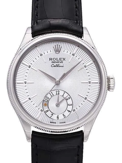 Rolex Cellini Dual Time 50529 Silber