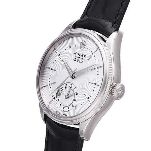 Rolex Cellini Dual Time 50529 Silber