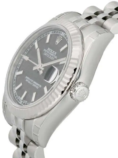 Rolex Oyster Datejust 31 178274 Schwarz Index Jubile-Band