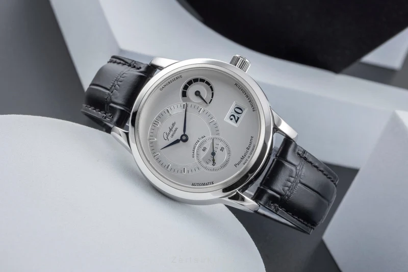 Glashütte PanoMaticReserve steel automatic men's watch 90-03-02-02-04 LP: 11400EUR [2504528]