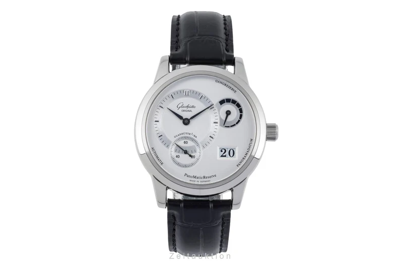 Glashütte PanoMaticReserve steel automatic men's watch 90-03-02-02-04 LP: 11400EUR [2504528]