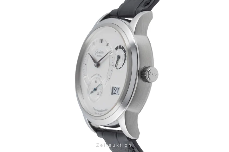Glashütte PanoMaticReserve steel automatic men's watch 90-03-02-02-04 LP: 11400EUR [2504528]