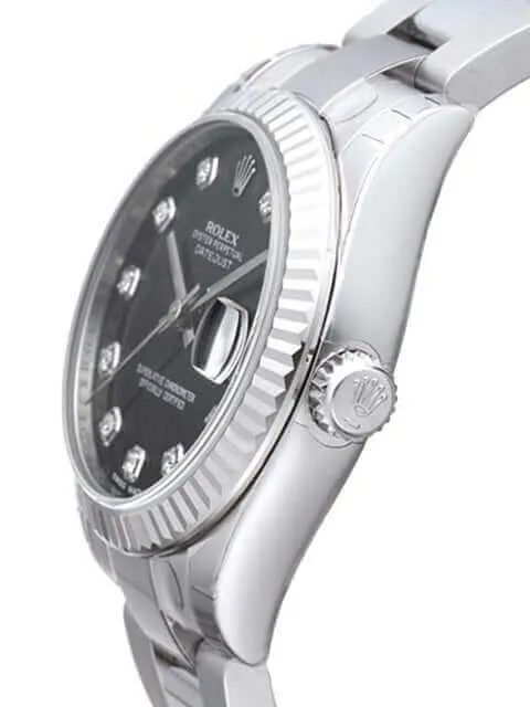 Rolex Oyster Datejust 31 178274 Schwarz DIA