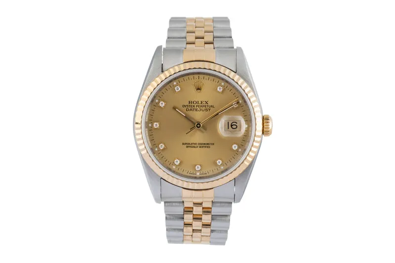 Rolex Datejust steel / gold automatic men's watch 16233 [2506583]