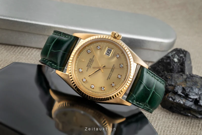 Rolex Datejust 18 ct gold automatic men's watch 1601 Vintage [2506631]