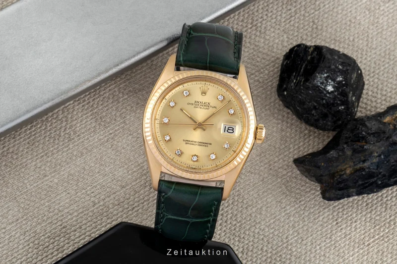 Rolex Datejust 18 ct gold automatic men's watch 1601 Vintage [2506631]