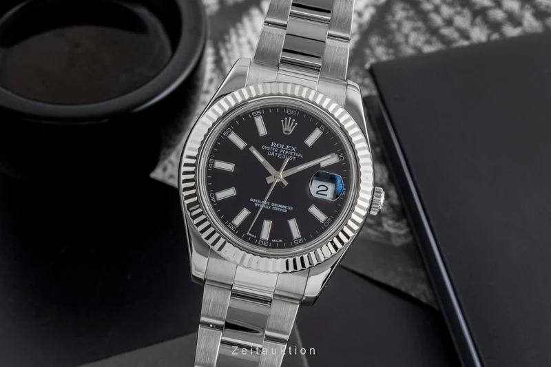 Rolex Datejust steel / white gold automatic men's watch 116334 [2506546]