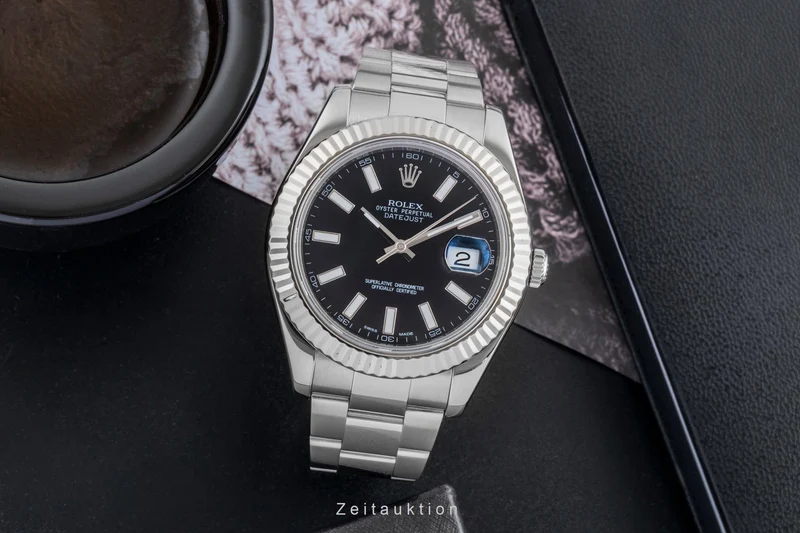 Rolex Datejust steel / white gold automatic men's watch 116334 [2506546]