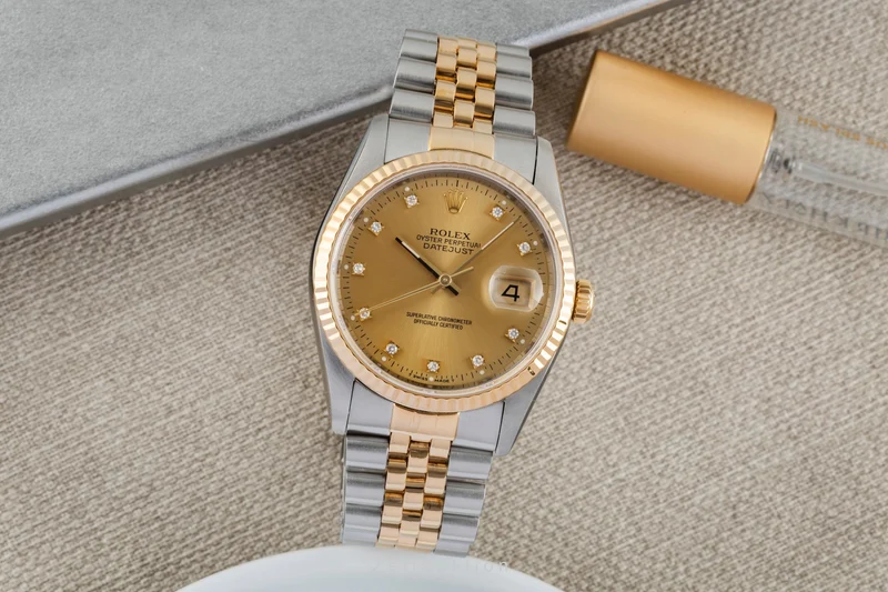 Rolex Datejust steel / gold automatic men's watch 16233 [2506586]