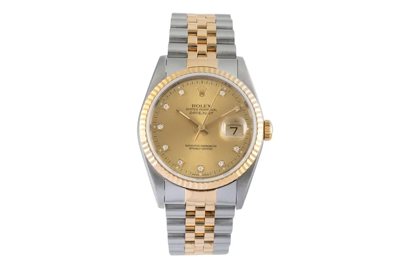 Rolex Datejust steel / gold automatic men's watch 16233 [2506582]