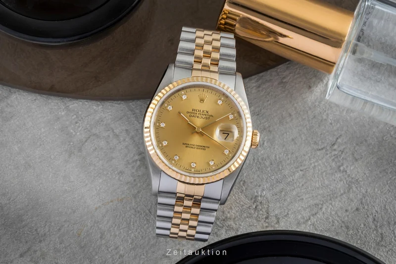 Rolex Datejust steel / gold automatic men's watch 16233 [2506582]