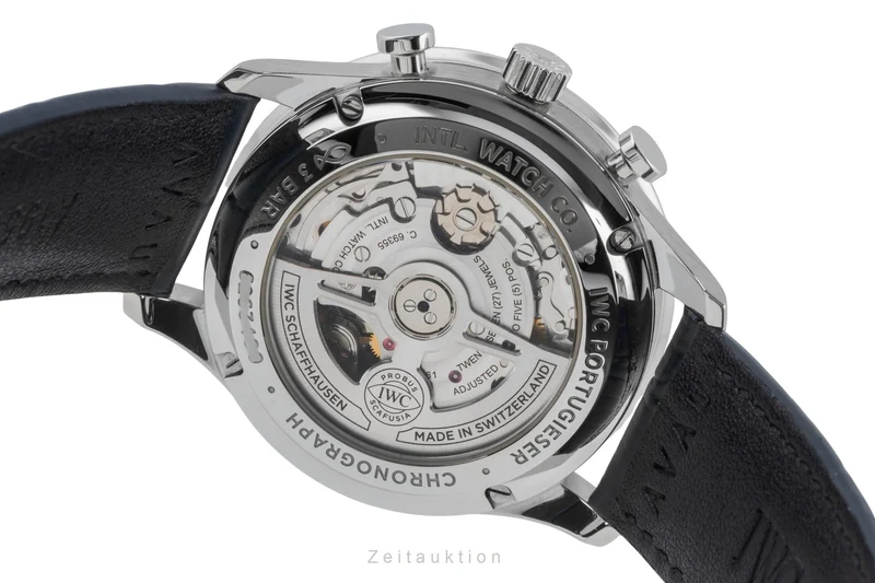 IWC Portugieser chronograph steel automatic men's watch IW371606 LP: 9100EUR [2506756]
