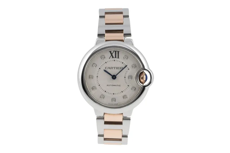 Cartier Ballon Bleu de Cartier steel / gold automatic women's watch WE902044 [2506108]