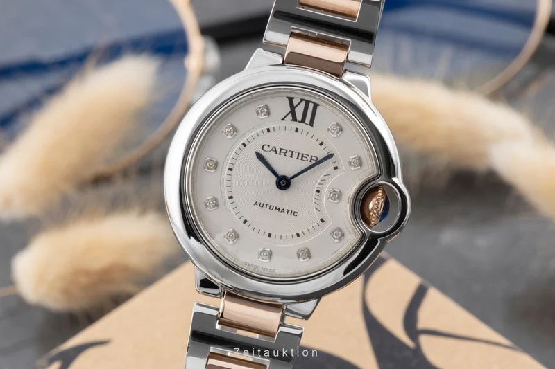 Cartier Ballon Bleu de Cartier steel / gold automatic women's watch WE902044 [2506108]