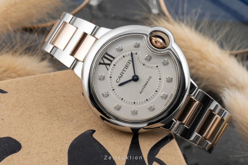 Cartier Ballon Bleu de Cartier steel / gold automatic women's watch WE902044 [2506108]
