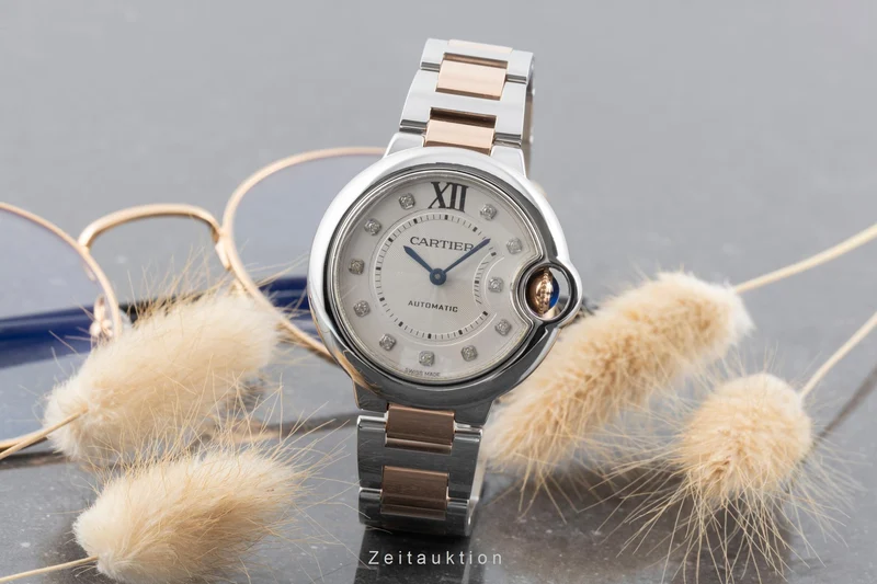 Cartier Ballon Bleu de Cartier steel / gold automatic women's watch WE902044 [2506108]