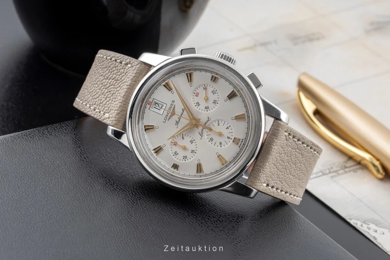 Longines Conquest Heritage chronograph steel automatic men's watch L1.641.4 [2506370]