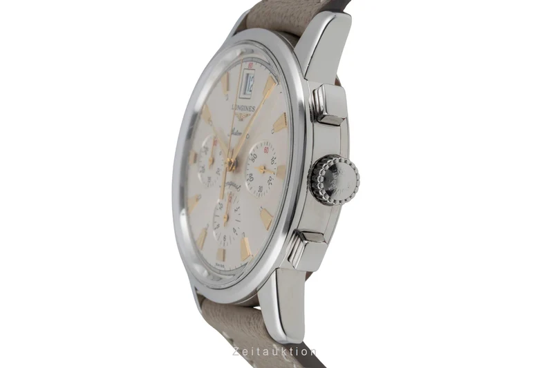 Longines Conquest Heritage chronograph steel automatic men's watch L1.641.4 [2506370]