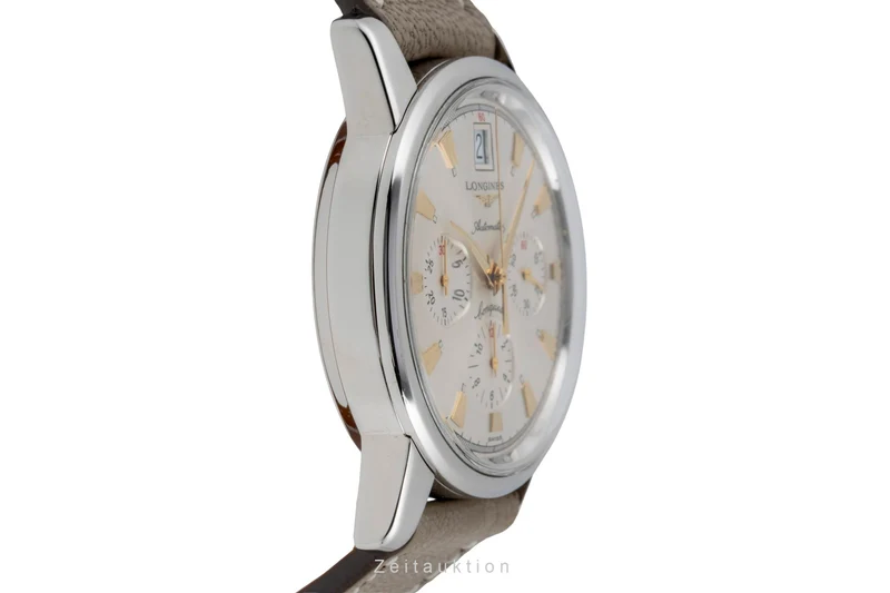Longines Conquest Heritage chronograph steel automatic men's watch L1.641.4 [2506370]