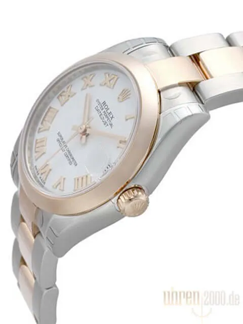 Rolex Datejust 31 Edelstahl Roségold 178241 Weiß R