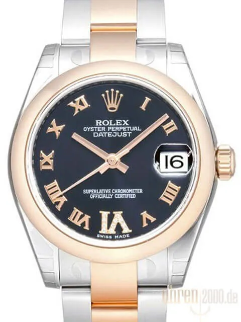 Rolex Datejust 31 Edelstahl Roségold 178241 Purple R DIA