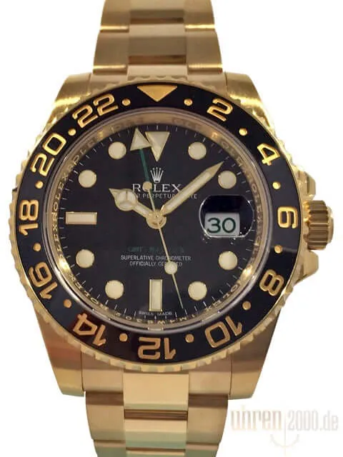 Rolex GMT-Master II 18 kt Gelbgold 116718LN aus 2015