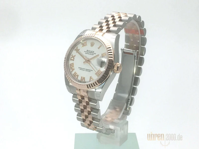 Rolex Datejust Medium 31 Edelstahl Roségold 178271 Weiß R Jubile