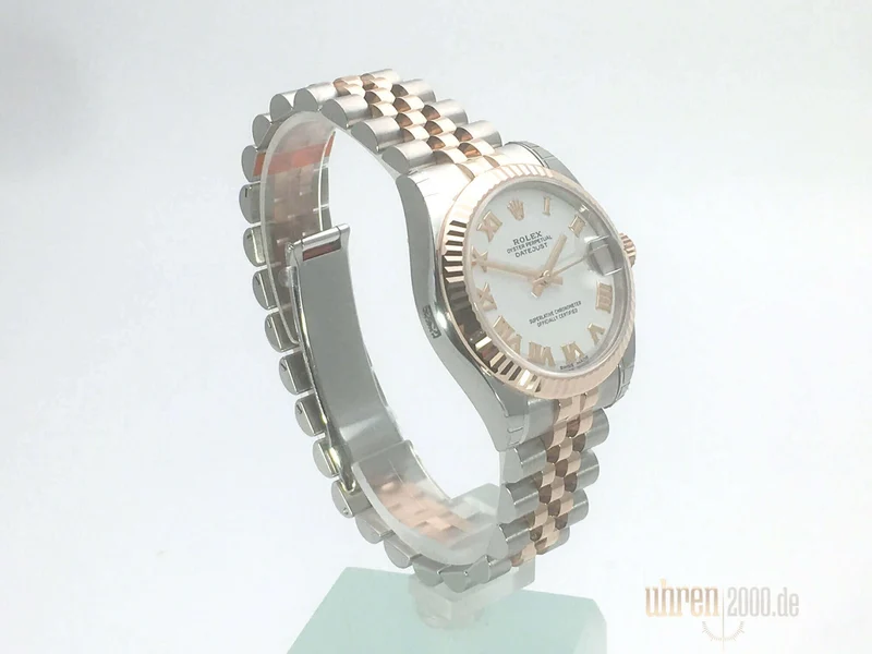 Rolex Datejust Medium 31 Edelstahl Roségold 178271 Weiß R Jubile