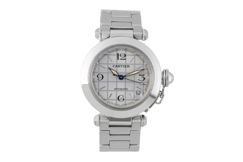 Cartier Pasha steel automatic men's watch W31023M7 [2505862]