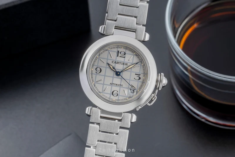 Cartier Pasha steel automatic men's watch W31023M7 [2505862]