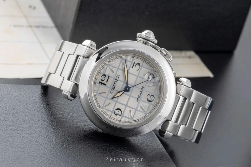 Cartier Pasha steel automatic men's watch W31023M7 [2505862]