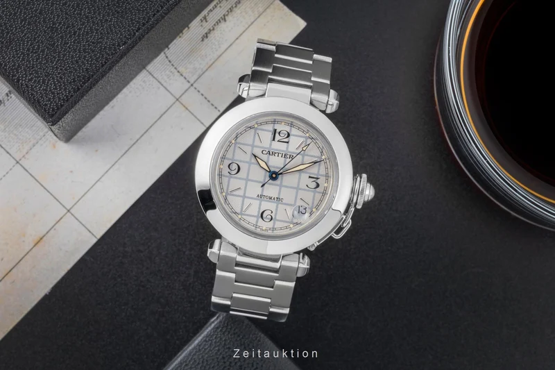 Cartier Pasha steel automatic men's watch W31023M7 [2505862]