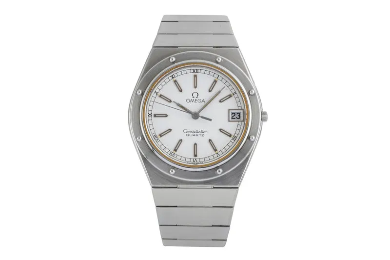 Omega Constellation steel quartz men's watch 196.0147 396.0879 Vintage [2502404]