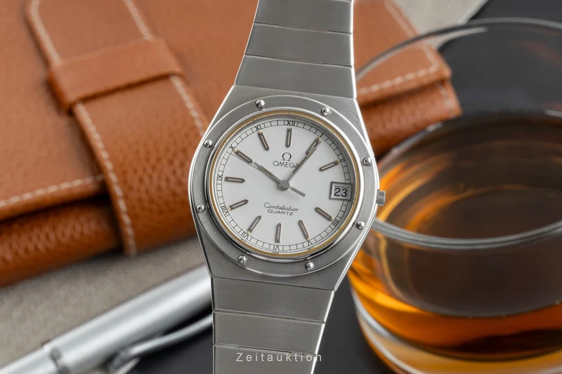 Omega Constellation steel quartz men's watch 196.0147 396.0879 Vintage [2502404]