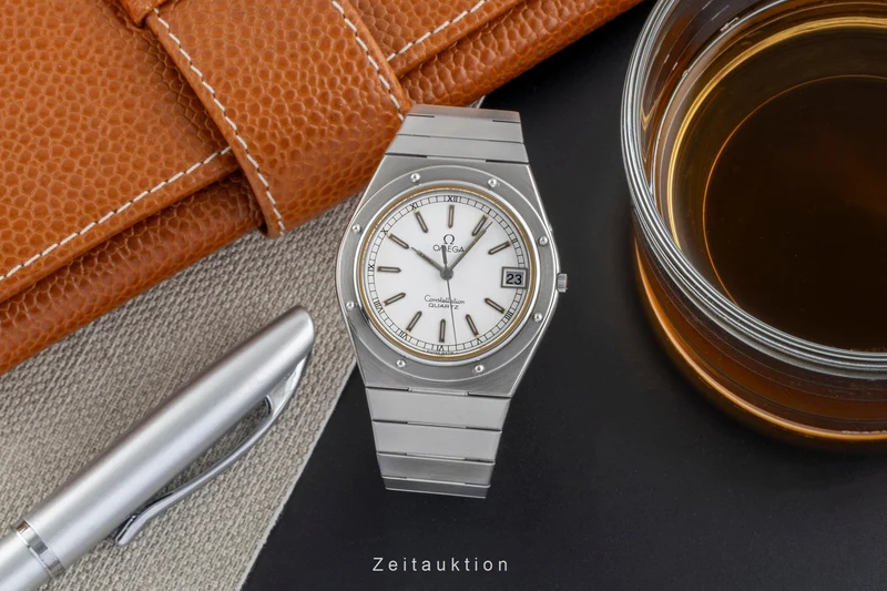 Omega Constellation steel quartz men's watch 196.0147 396.0879 Vintage [2502404]