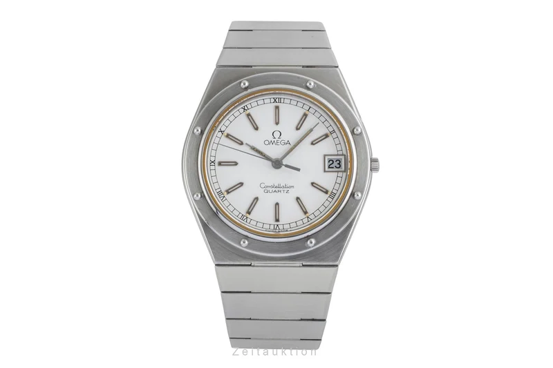 Omega Constellation steel quartz men's watch 196.0147 396.0879 Vintage [2502404]