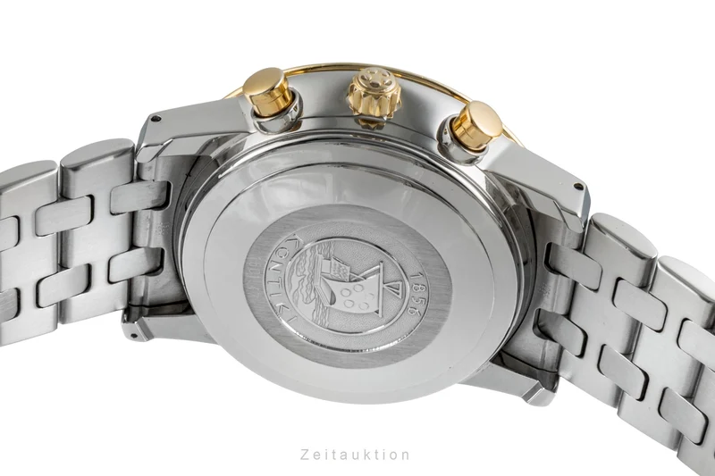Eterna Kontiki chronograph steel / gold automatic men's watch 674.1501.47S [2505075]