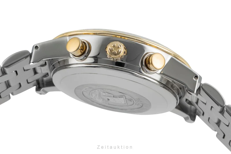 Eterna Kontiki chronograph steel / gold automatic men's watch 674.1501.47S [2505075]