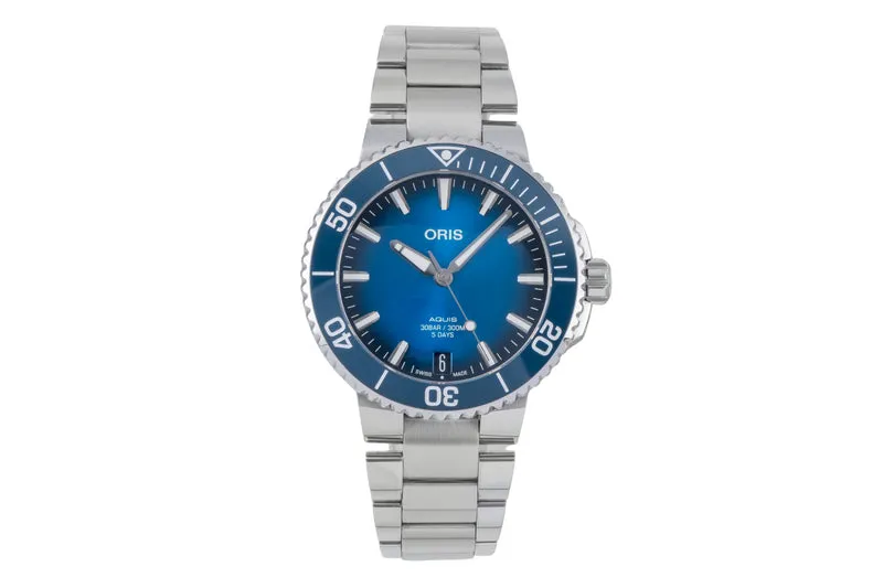 Oris Aquis Date steel automatic men's watch 01 400 7769 4135-07 8 22 09PEB LP: 3500EUR [2506299]