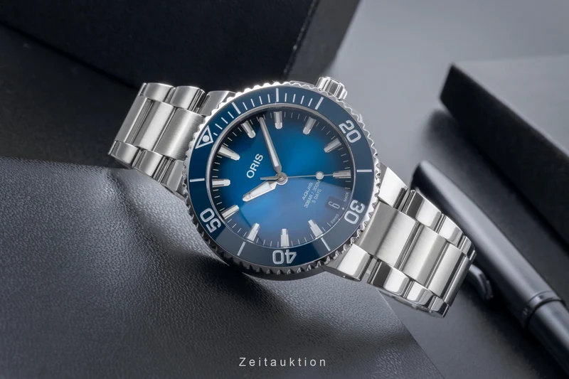 Oris Aquis Date steel automatic men's watch 01 400 7769 4135-07 8 22 09PEB LP: 3500EUR [2506299]