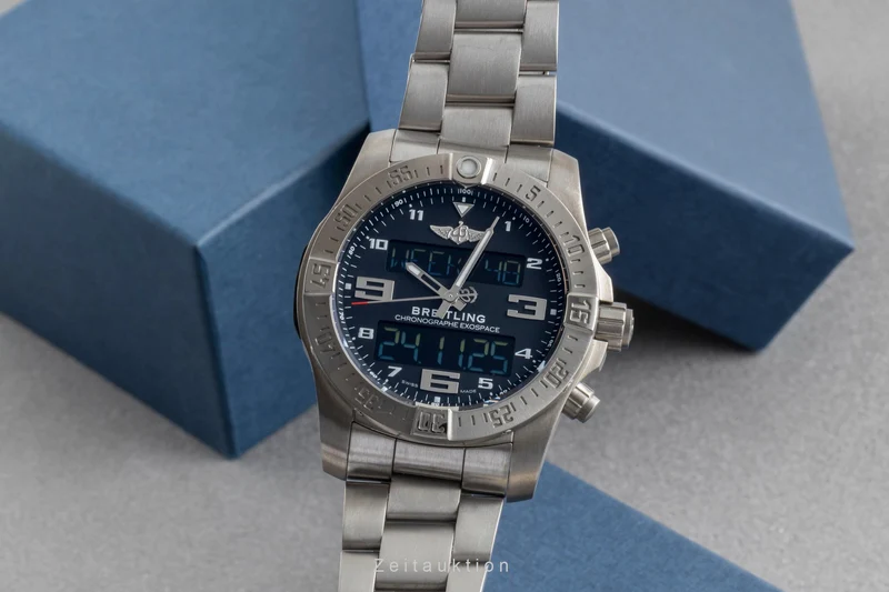 Breitling Exospace chronograph titanium quartz men's watch EB5510H1/BE79 [2505980]