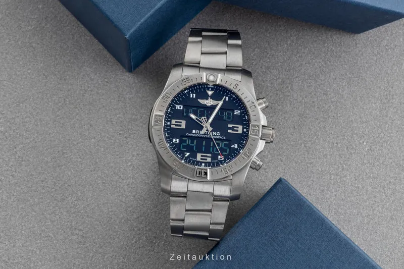 Breitling Exospace chronograph titanium quartz men's watch EB5510H1/BE79 [2505980]