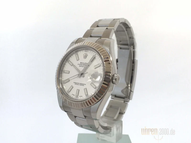 Rolex Datejust II Edelstahl Weißgold 116334 gebraucht aus 2008