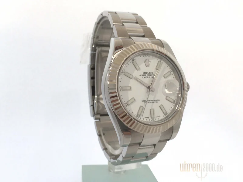 Rolex Datejust II Edelstahl Weißgold 116334 gebraucht aus 2008